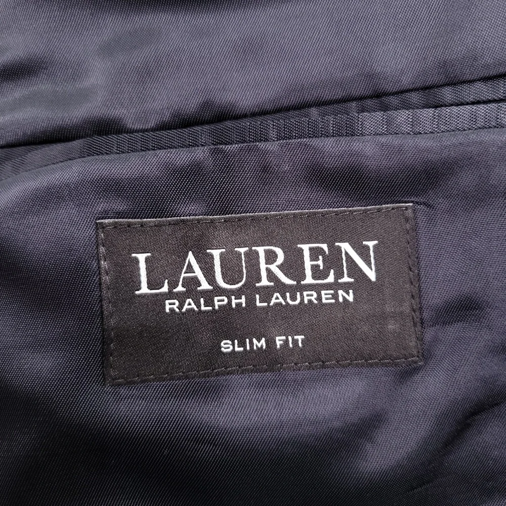 LAUREN Ralph Lauren Jacket Mens Size 50R Slim Fit Navy Blue 100%‎ Wool Blazer